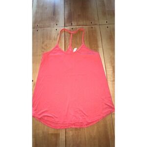 Glyder Womens Small Neon Coral Pink Racerback T-Back Activewear Tank Top